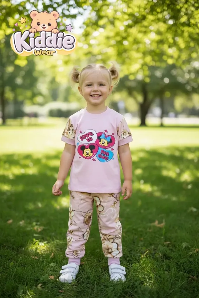 طقم 2 قطعه بينك (1 – 2Y)